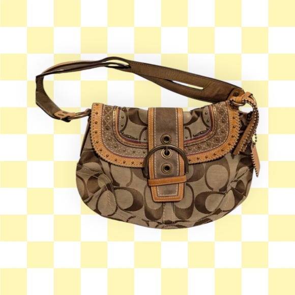 Vintage Coach Brown Designer Shoulder Bag - Picture 1 of 6